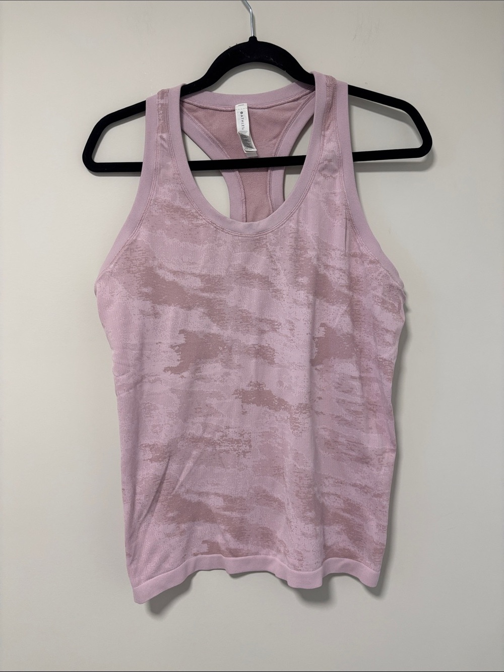 Athleta Pink Camo Racerback Performance Tank